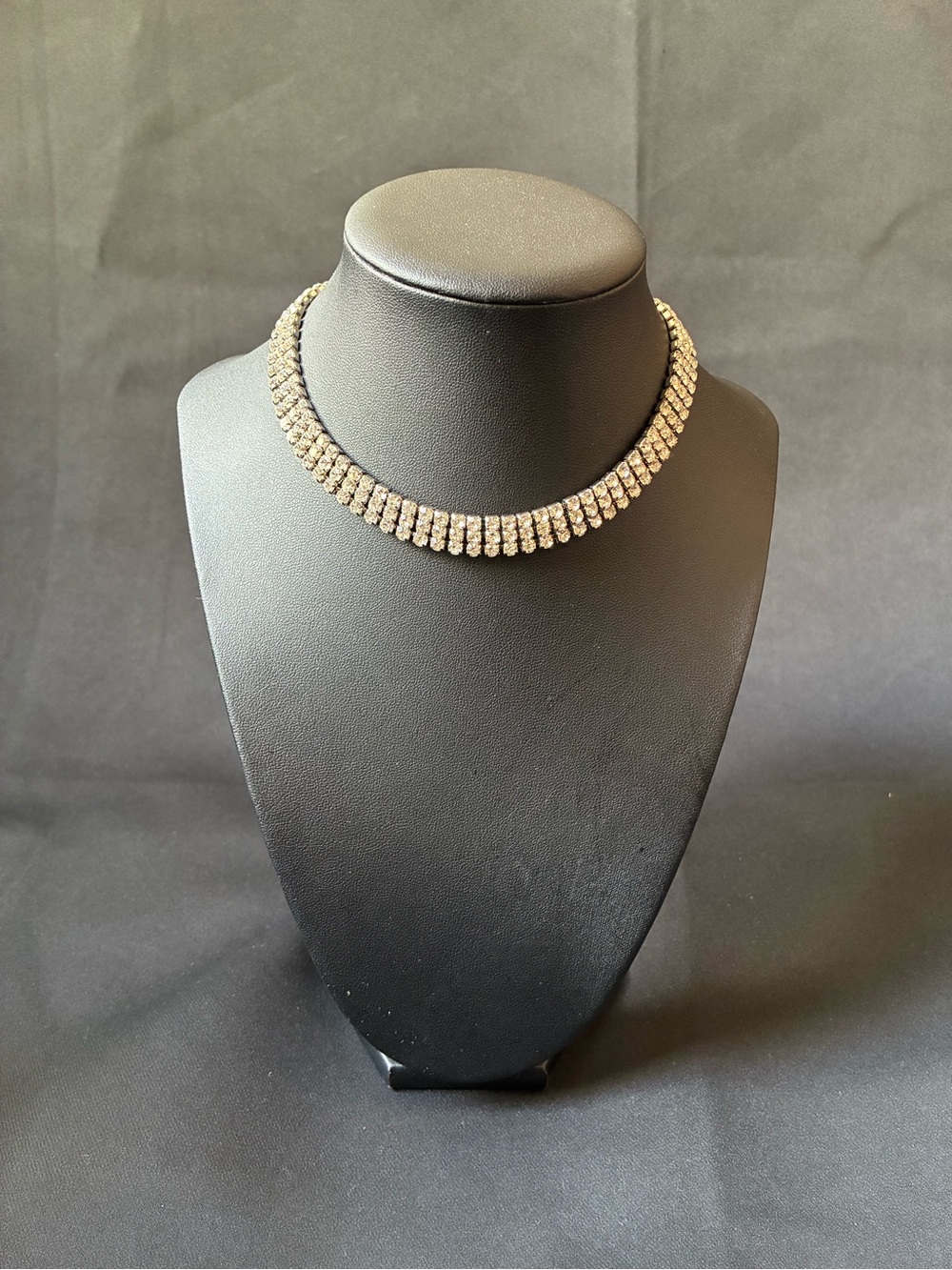 Crystal Pavé Choker silver